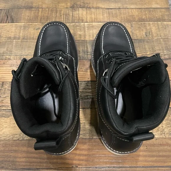 Men’s Wolverine I-90 Durashock 6" Comp Toe WP Wedge Work Boot Black - Picture 8 of 9